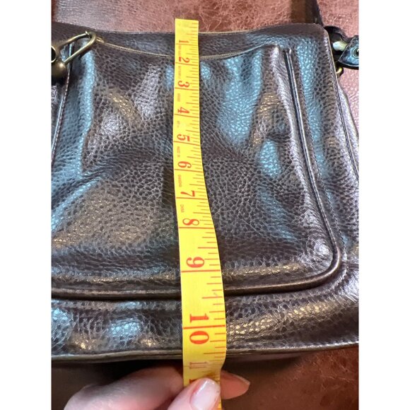 Relic By Fossil Brown Leather Crossbody/Shoulder Bag With Adjustable‎ Strap - Picture 6 of 9